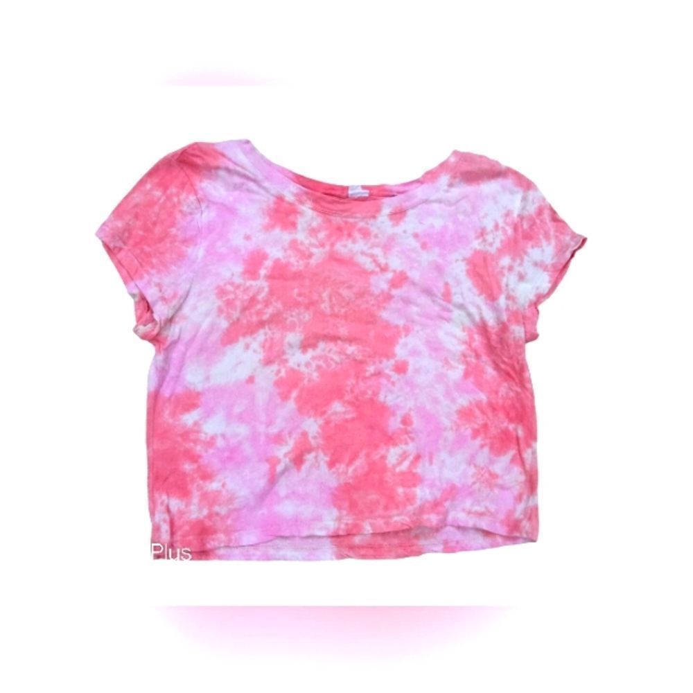 Pink Tie dye Crop Top